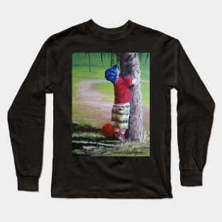 Child hugging a tree Long Sleeve T-Shirt